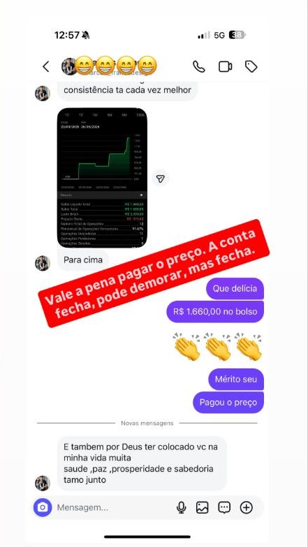 Print de resultado de aluno