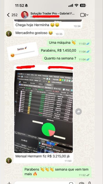 Print de resultado de aluno