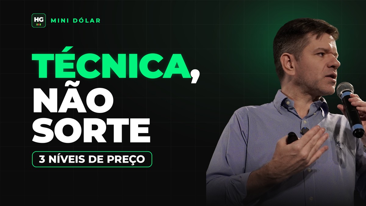 Hermann Greb ao lado do texto técnica, não sorte, capa do artigo 3 Níveis de Preço no Mini Dólar: Técnica, Não Sorte