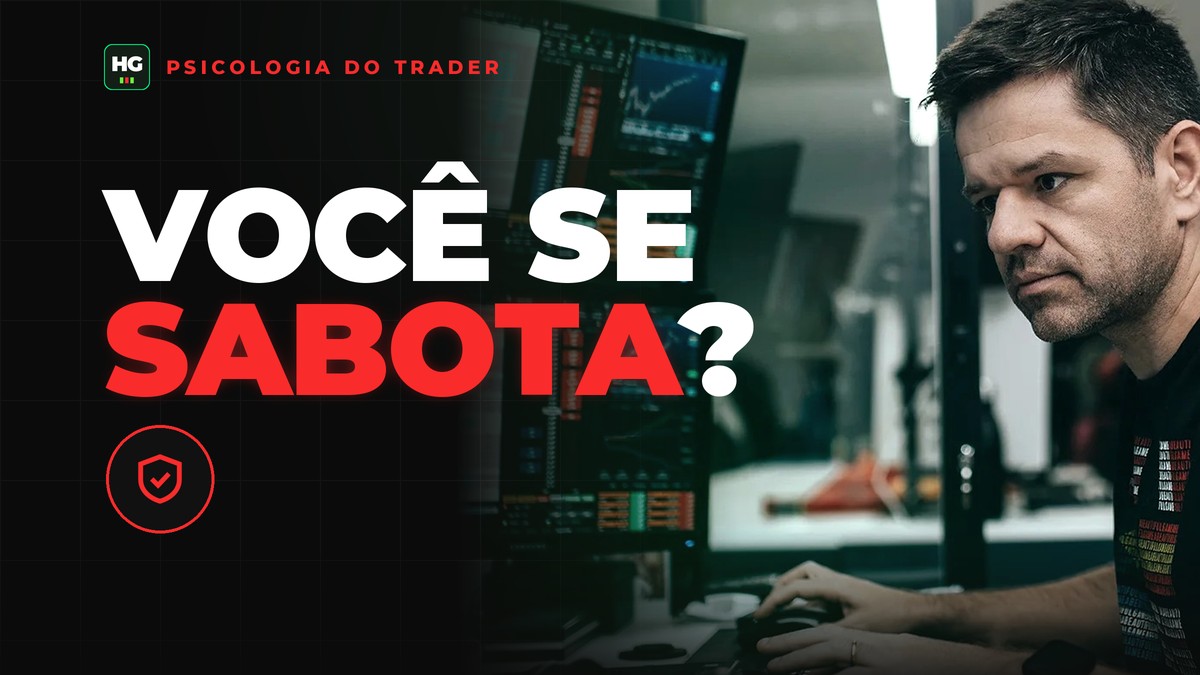 Hermann Greb ao lado do texto você se sabota?, capa do artigo Autossabotagem no Trading: Por Que Você Erra Mesmo Sabendo o Que Fazer