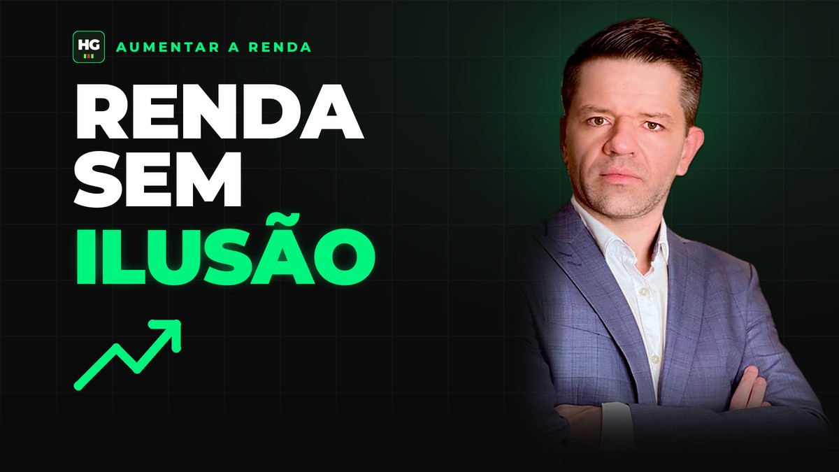 Hermann Greb ao lado do texto renda sem ilusão, capa do artigo Como Aumentar a Renda Este Ano Sem Cair em Promessas Falsas
