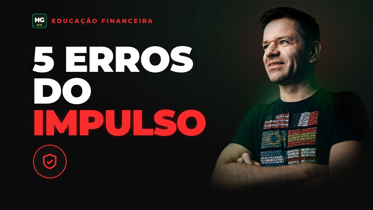 Hermann Greb ao lado do texto 5 erros do impulso, capa do artigo Comprar por Impulso: 5 Erros que Estão Travando Seu Patrimônio
