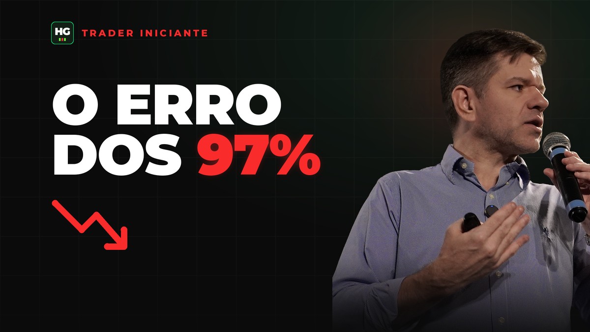 Hermann Greb ao lado do texto o erro dos 97%, capa do artigo O Erro que Destrói 97% dos Traders Iniciantes (e os 4 Pilares para Não Cair Nele)