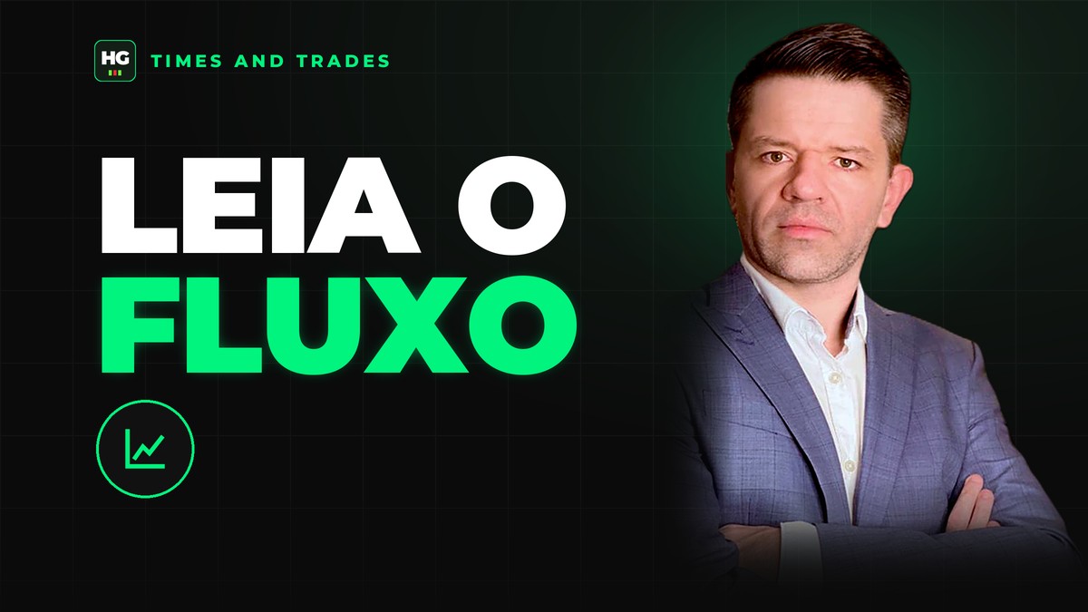Hermann Greb ao lado do texto leia o fluxo, capa do artigo Fluxo Institucional no Dólar Futuro: Como Ler a Agressão com Times and Trades