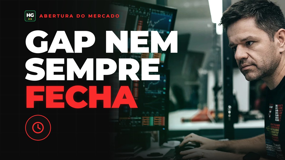 Hermann Greb ao lado do texto gap nem sempre fecha, capa do artigo Gap de Abertura no Mini Dólar: Por Que Ele Nem Sempre Fecha