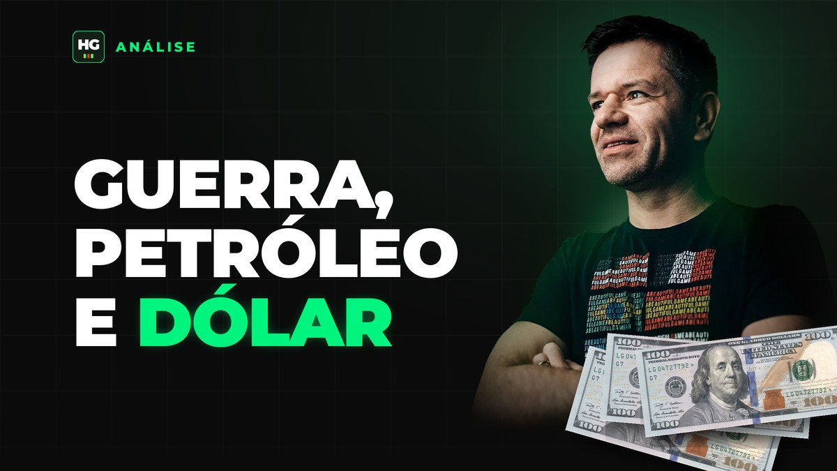 Hermann Greb ao lado do texto guerra, petróleo e dólar, capa do artigo Guerra, petróleo e dólar: o jogo que move o dinheiro global