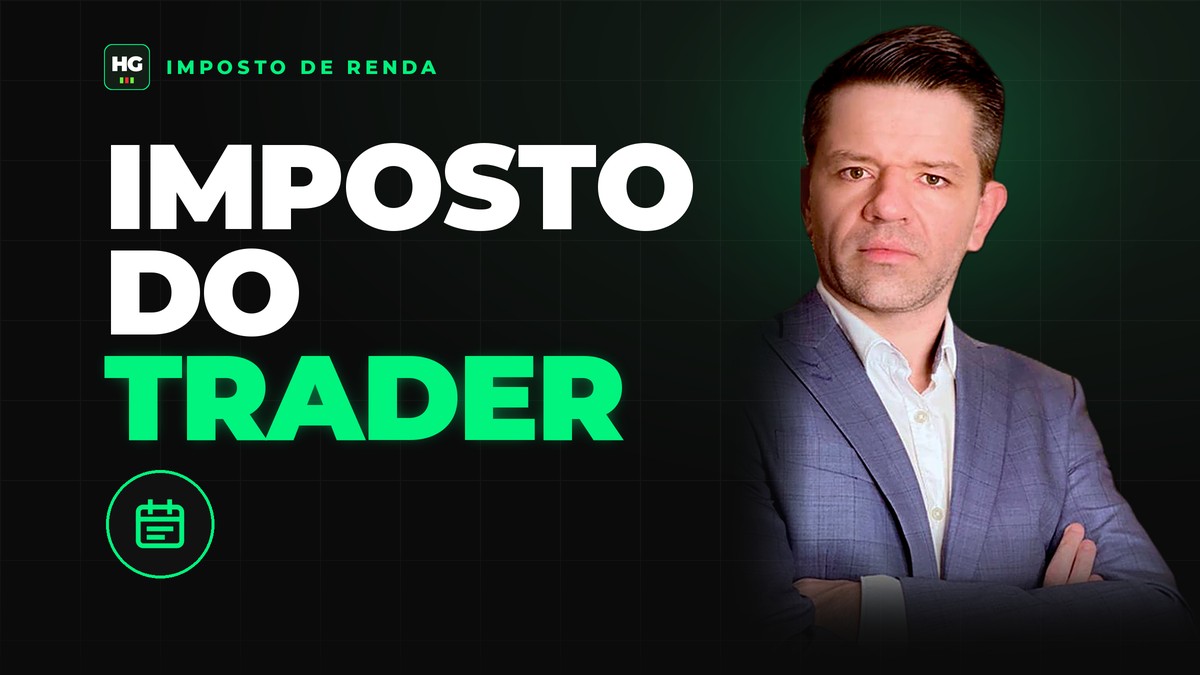 Hermann Greb ao lado do texto imposto do trader, capa do artigo Imposto de Renda no Day Trade: o Guia Simples que Todo Trader Precisa Entender