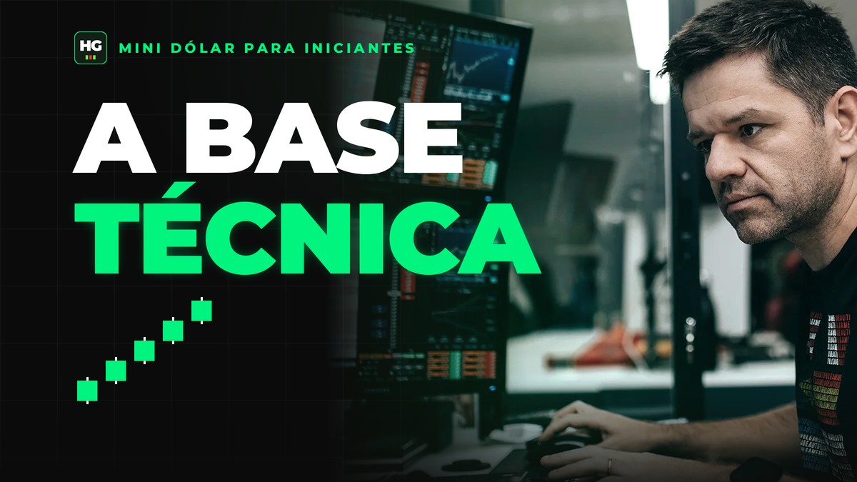 Hermann Greb ao lado do texto a base técnica, capa do artigo Mini Dólar para Iniciantes: a Base Técnica Antes de Operar
