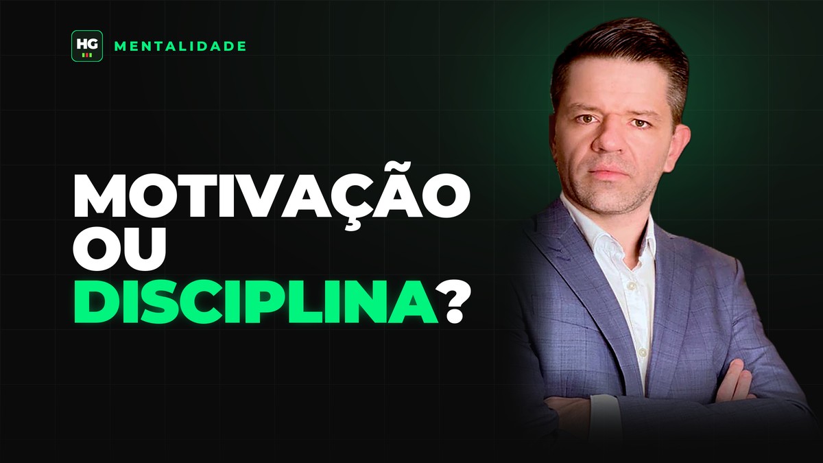 Hermann Greb ao lado do texto motivação ou disciplina?, capa do artigo Motivação ou Disciplina: O Que Realmente Constrói Resultado no Trading