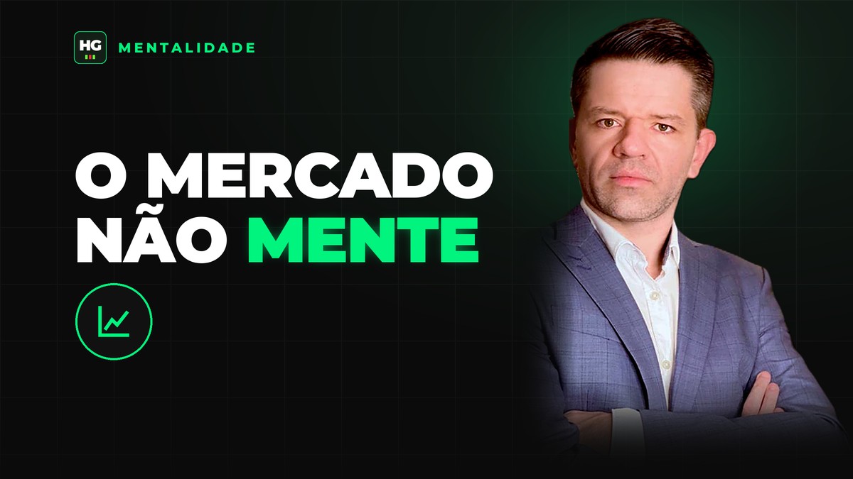 Hermann Greb ao lado do texto o mercado não mente, capa do artigo O Mercado Não Mente: o que Ele Revela Sobre Você Como Trader