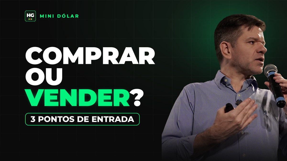 Hermann Greb ao lado do texto comprar ou vender?, capa do artigo 3 Pontos de Entrada no Mini Dólar: Quando Comprar ou Vender