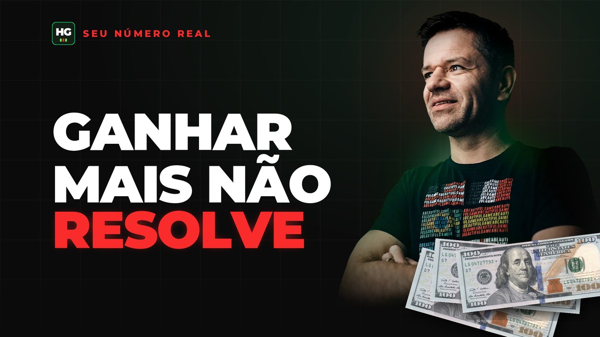 Hermann Greb ao lado do texto ganhar mais não resolve, capa do artigo Seu Número Financeiro Real: Por Que Ganhar Mais Não Resolve