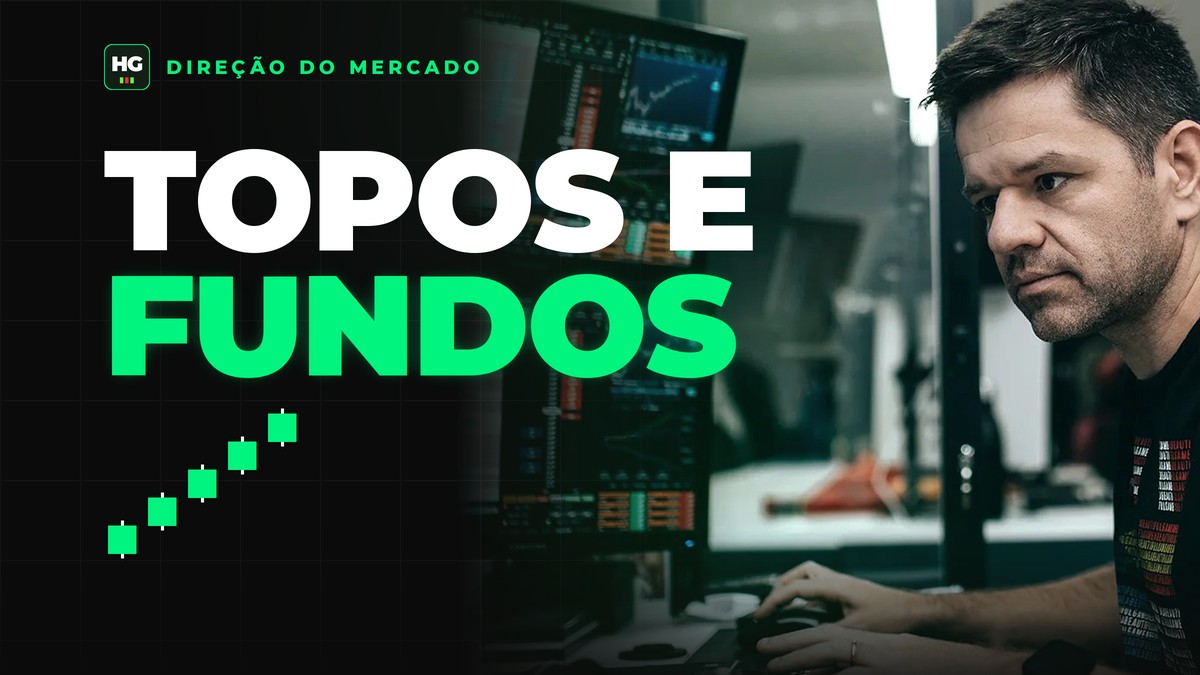 Hermann Greb ao lado do texto topos e fundos, capa do artigo Topos e Fundos: Como Ler a Direção do Mercado Antes de Qualquer Entrada