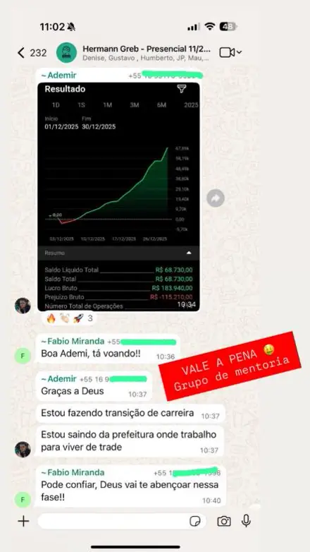 Print de resultado de aluno