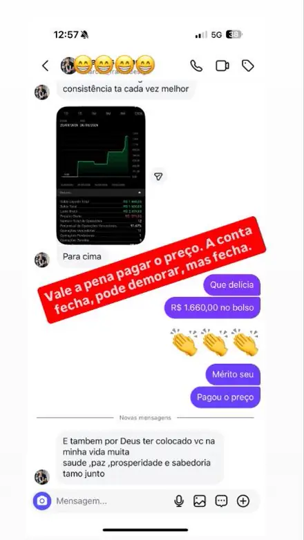 Print de resultado de aluno