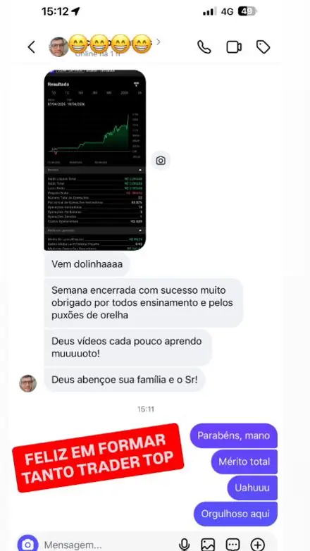 Print de resultado de aluno
