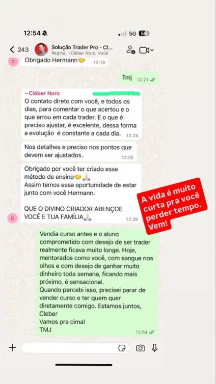Print de resultado de aluno
